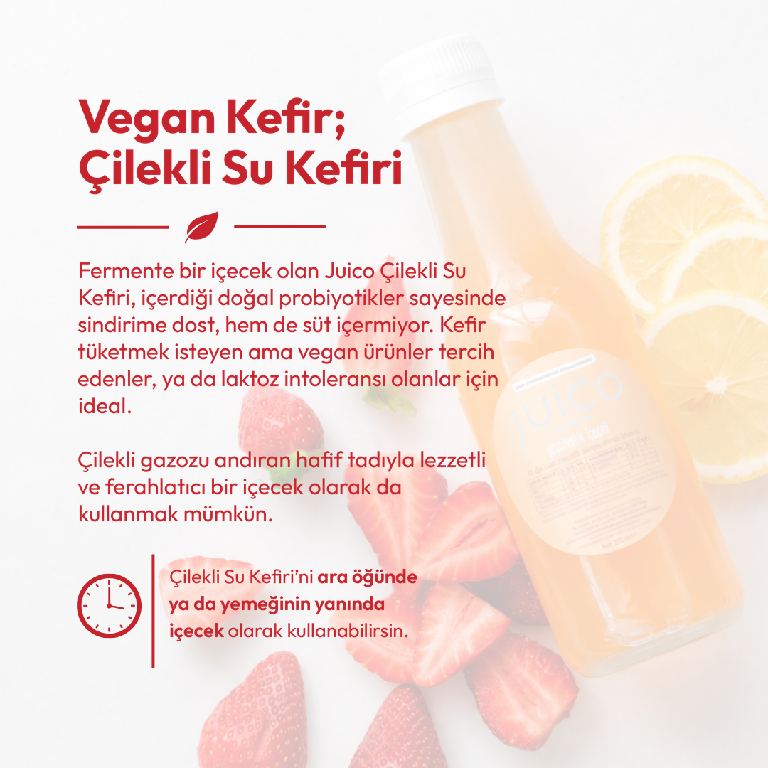 Çilekli Su Kefiri