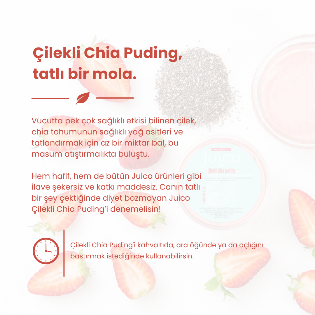 Çilekli Chia Puding